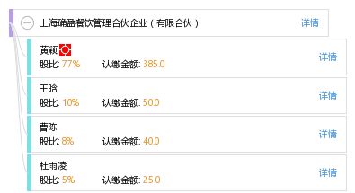 上海確盈餐飲管理合伙企業(yè)有限合伙食品經(jīng)營業(yè)務概述